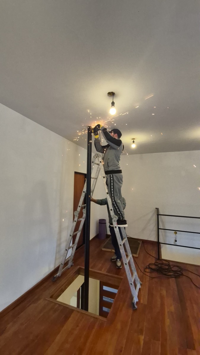 Instalación eléctrica en cielorraso